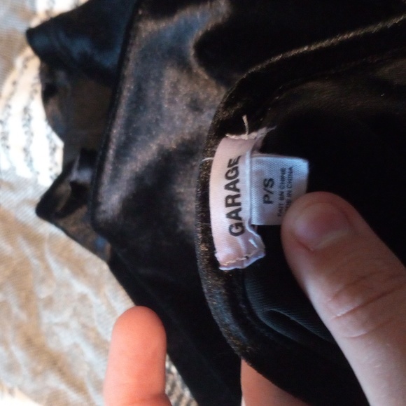 S Gargage velvet corset crop top - Picture 3 of 3